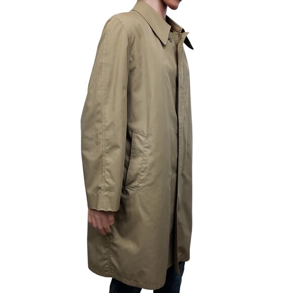 Vintage Rainfair Trench Coat Removable Insulated Faux Fur Lining Made in USA 44 - Picture 5 of 14